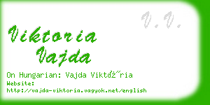 viktoria vajda business card